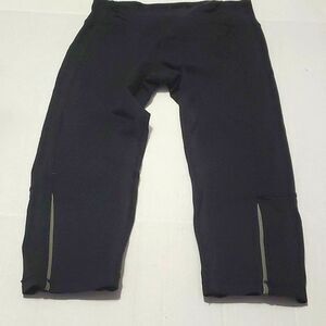 Kyodan Y2K Black Sporty Workout Yoga Capri Leggings Athleisure S